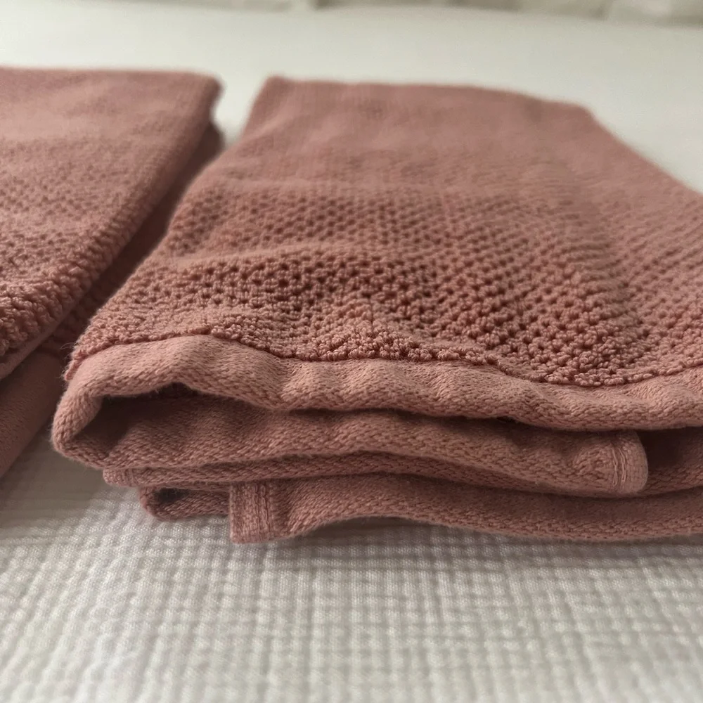 H&M Pink & Green Hand Towels 4ct